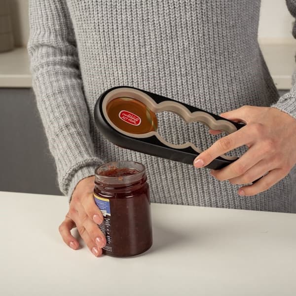 Multifunktionel oplukker til dåser og flasker, skridsikkert design