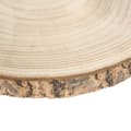 Miniatyrbilde 4 av 7: Dekorativ treplate med bark for borddekking og lysestaker
