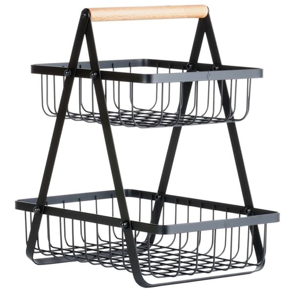 Loftstil metallkurv for frukt og grønnsaker