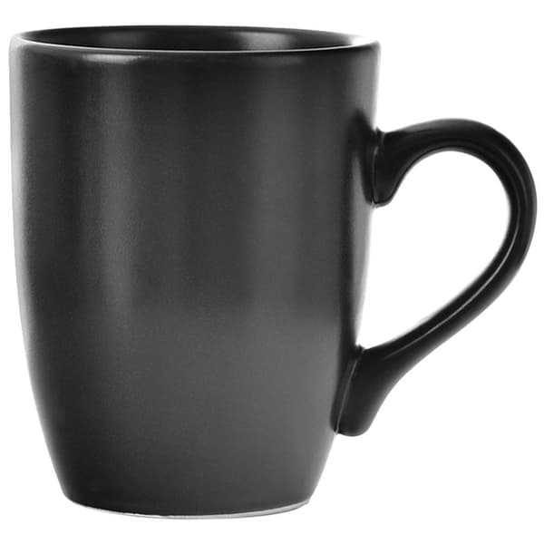 Svart keramikkkrus for kaffe, te og drikke