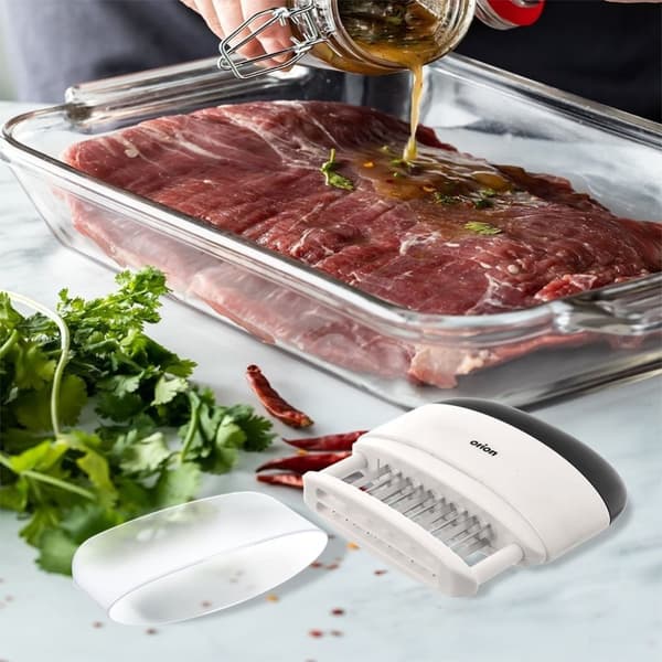 Köttmörning med 20 blad av rostfritt stål