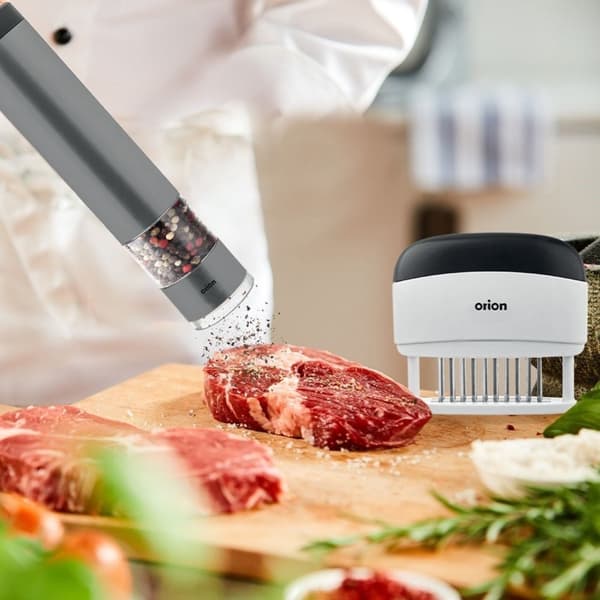 Köttmörning med 20 blad av rostfritt stål