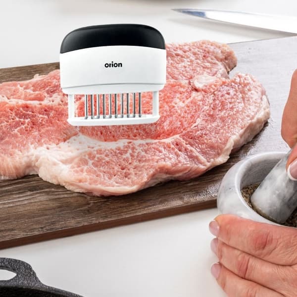 Köttmörning med 20 blad av rostfritt stål