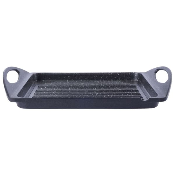 Grillplate i aluminium med non-stick granittbelegg