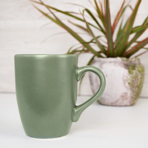 Grön Keramikmugg: Perfekt för Kaffe och Te