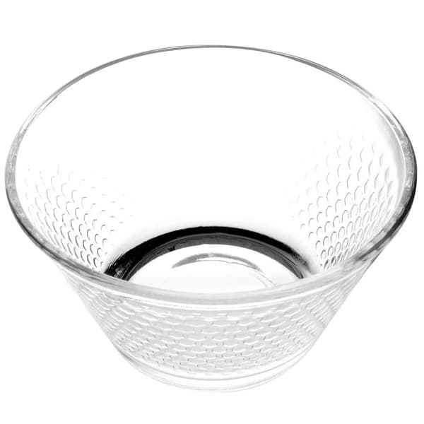 Elegant glassbollesett for salat, snacks, dessert - tåler oppvaskmaskin