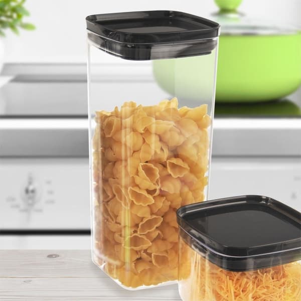 Fyrkantig 1,4L behållare med silikonpackning för pasta