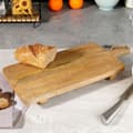 Miniatyrbilde 2 av 9: Skjærebrett i mangotre med håndtak og opphengssnor