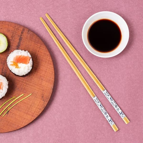 Bambus spisepinde sæt: 4 genanvendelige til sushi og asiatisk