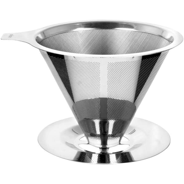 Återanvändbart kaffefilter i rostfritt stål för ren bryggning