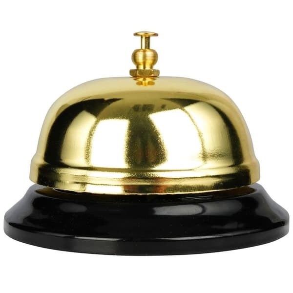 Elegant bordur i guldmetal med sort fod