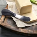 Miniatyrbilde 2 av 9: Smørkniv i rustfritt stål med sort plasthåndtak