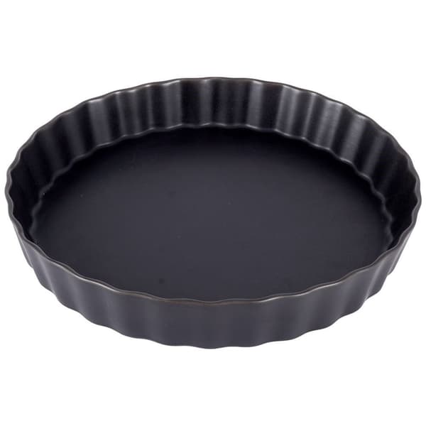 Rund Porcelænskageform 25 cm - Elegant Sort