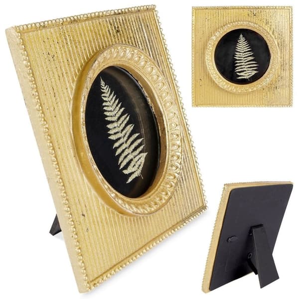 Kultainen valokuvakehys 10x10 cm - Tyylikäs kodin sisustus