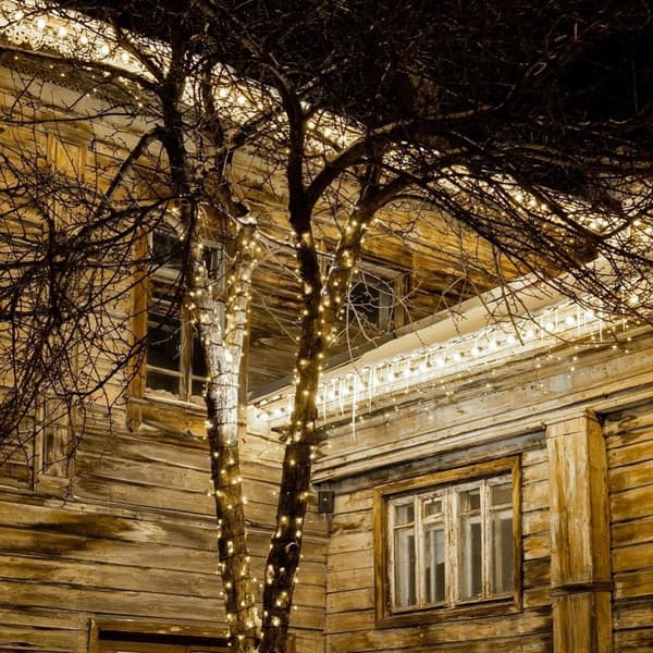 Julebelysning 240 LED varm hvid 1793 cm inde/udendørs