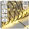 Miniatyrbilde 1 av 4: Julebelysning 320 LED varmhvit, 2393 cm, nettstrøm, innvendig/utvendig