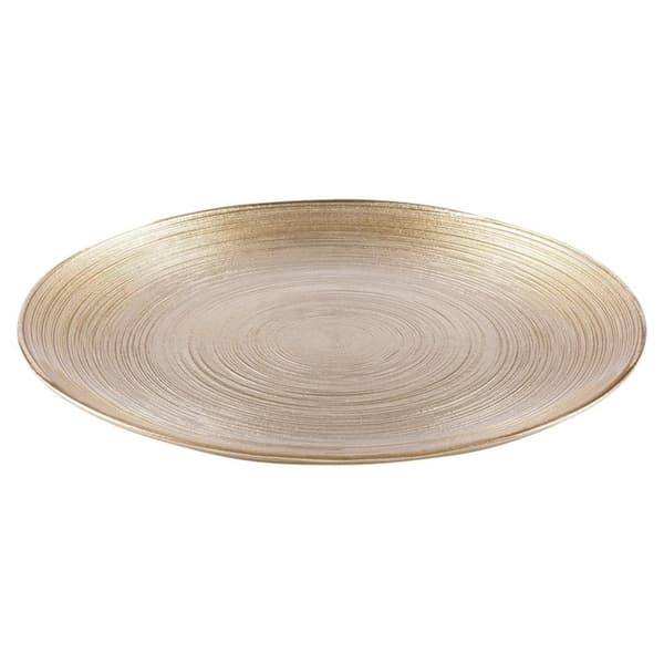 Elegant desserttallrik i guldglas, diskmaskinsäker