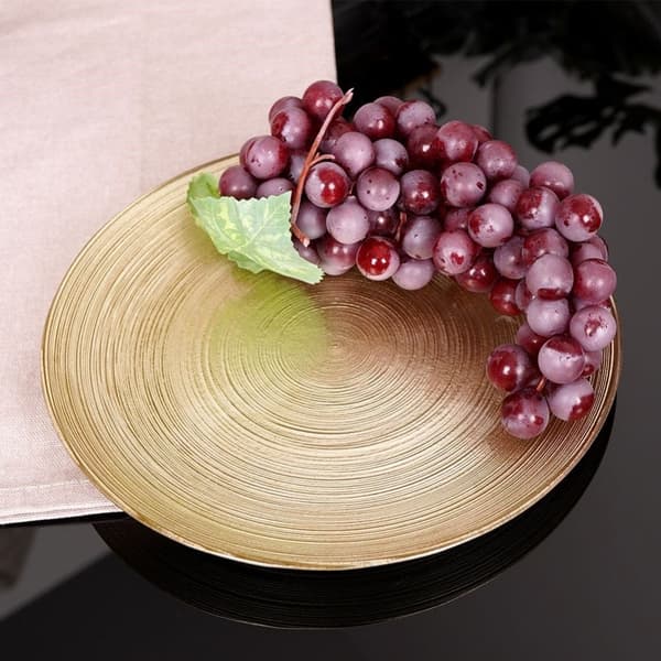 Elegant desserttallrik i guldglas, diskmaskinsäker