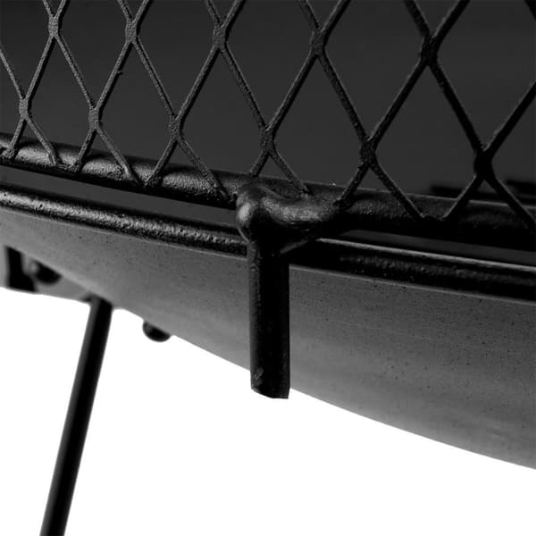 Metallisk Eldstad 60 cm: Säker Brasa för Trädgård/Terrass