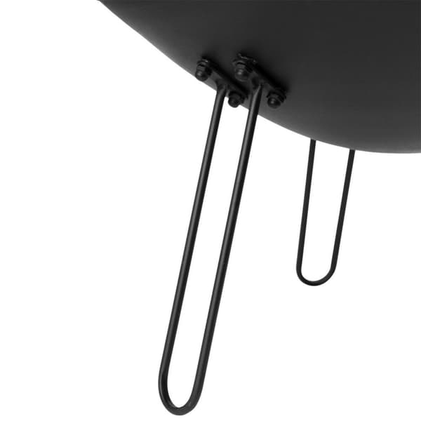 Metallisk Eldstad 60 cm: Säker Brasa för Trädgård/Terrass