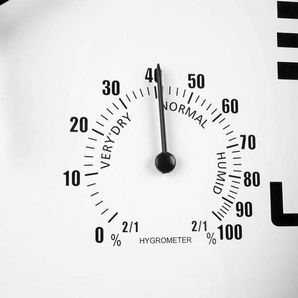 Unikt vægur 25cm med termometer og hygrometer