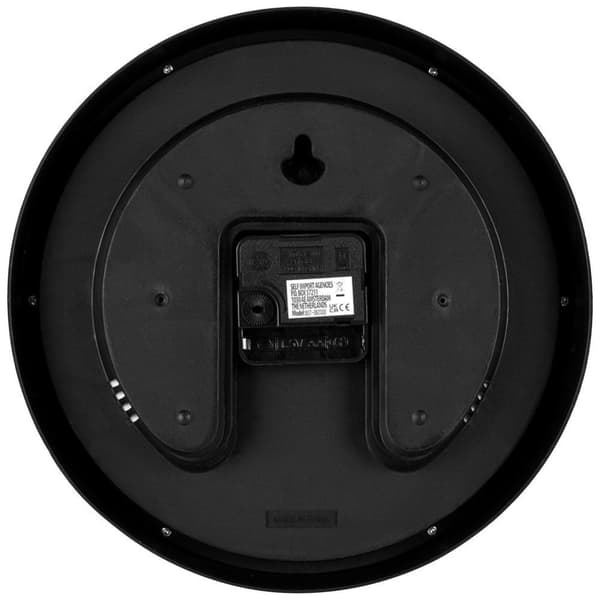 Väggklocka med termometer och hygrometer, 25 cm diameter