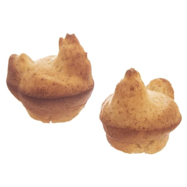Silikonform for å bake kyllinger: muffins, kjeks, sjokolade