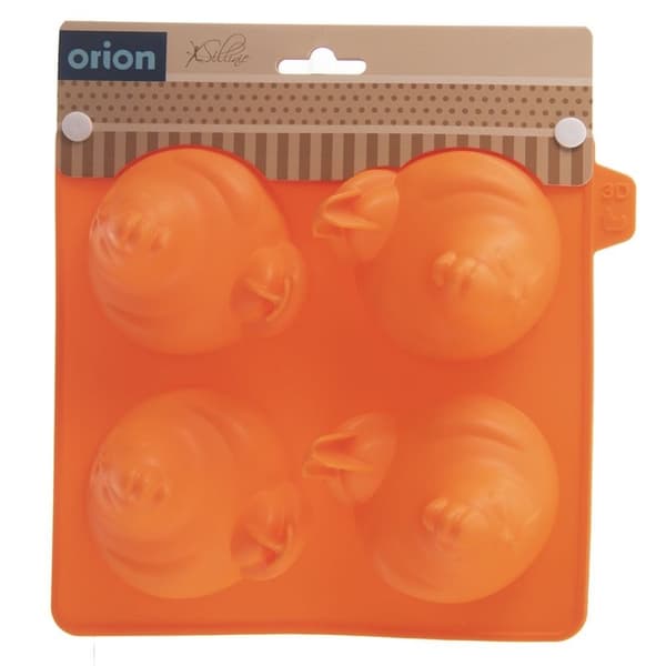 Silikonform for å bake kyllinger: muffins, kjeks, sjokolade