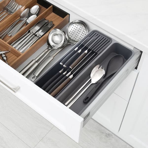 Praktisk kniv- og kjøkkenredskapsarrangør, slitesterk design