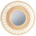 Miniatyrbilde 3 av 9: Stilig veggspeil med bambus og 56 cm diameter