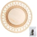 Miniatyrbilde 8 av 9: Stilig veggspeil med bambus og 56 cm diameter