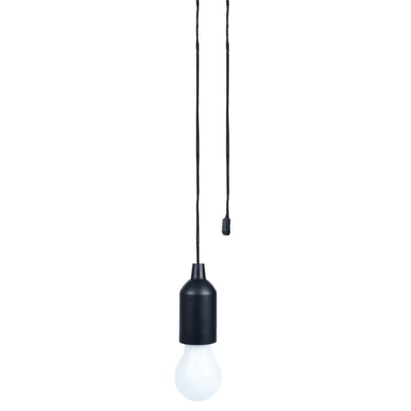 Hehkulampun muotoinen LED-lamppu 90 cm:n johdolla retkeilyyn