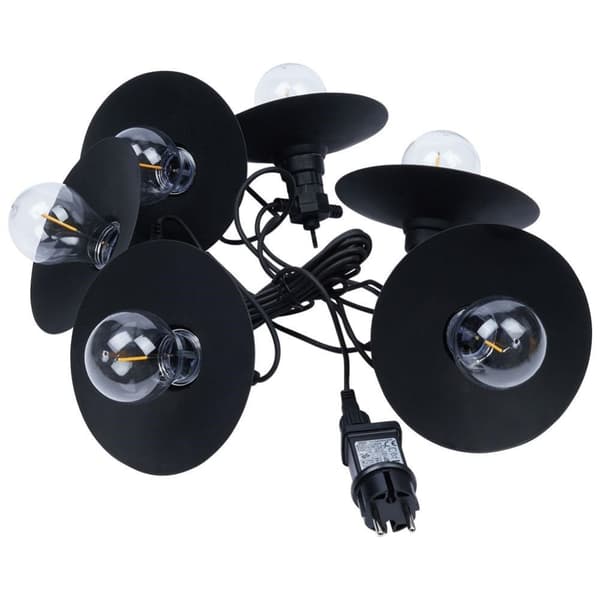 Puutarhaseppele 6 LED-valolla, lämmin valo, ajastin, ulkona
