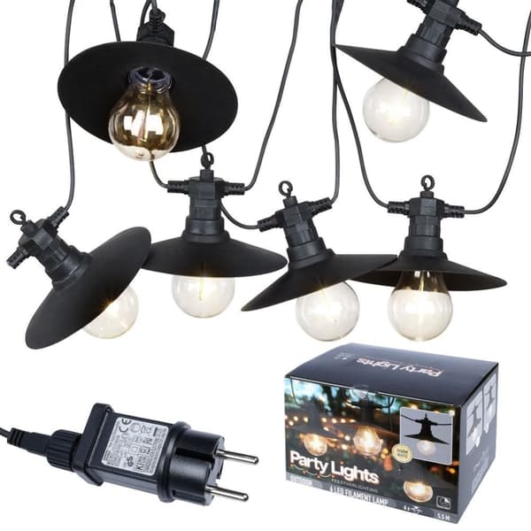 Puutarhaseppele 6 LED-valolla, lämmin valo, ajastin, ulkona