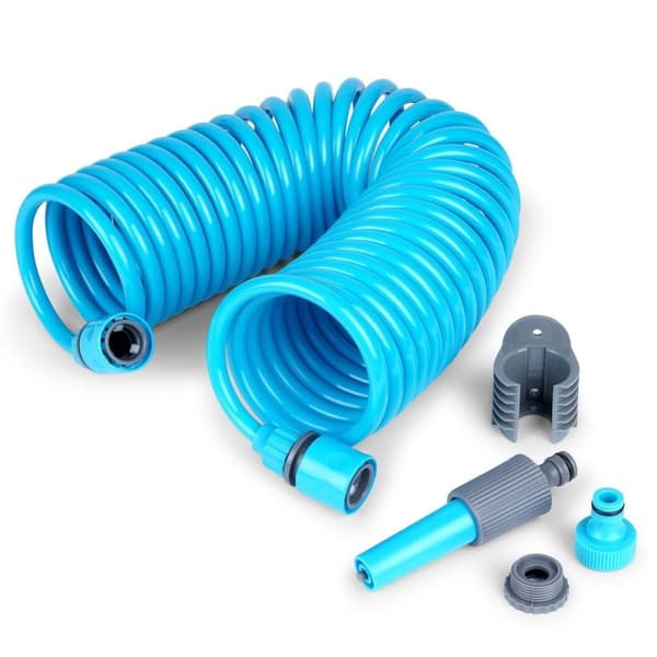 Spiral hageslange 10m - flokefri og selvrullende