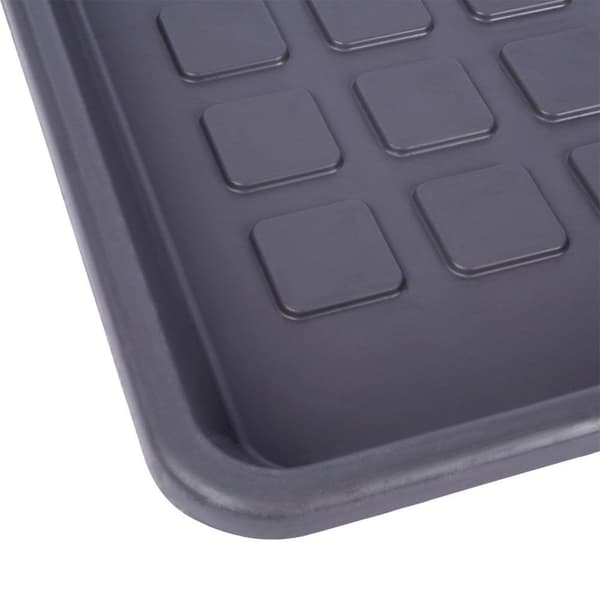 Grå plastmatte for skotrekk - Hold hjemmet rent