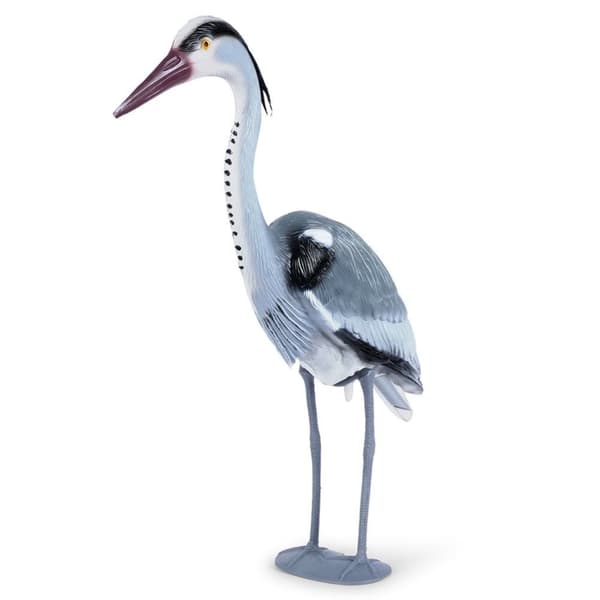 Trädgårdsfigur häger, 72 cm hög, högkvalitativ