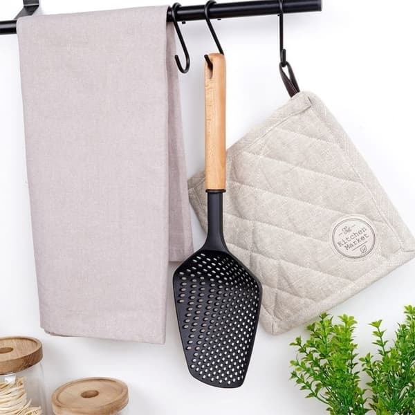 Universal kjøkkenskje for pasta og dumplings, slitesterk nylon