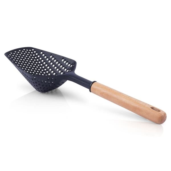 Universal kjøkkenskje for pasta og dumplings, slitesterk nylon