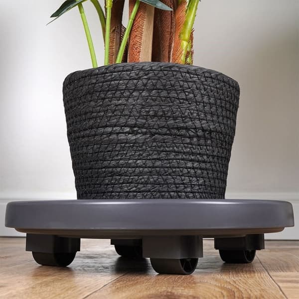Blomsterpotte på hjul - lett å flytte, slitesterkt materiale