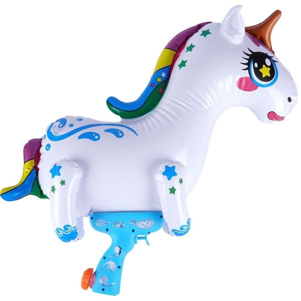 Oppustelig Unicorn vandpistol til sommerleg