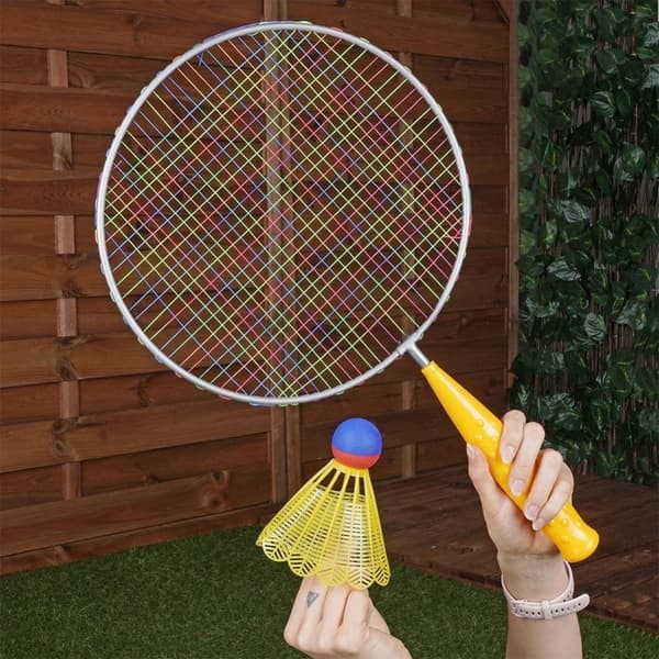 Badmintonsett for 2: Lette racketer og fjerbolle