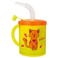 Miniatyrbild 3 av 4: Barnmugg med Sugrör och Färgglatt Kattmotiv