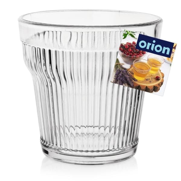 350 ml slidstærkt akrylglas med rillet overflade, beskadiger ikke