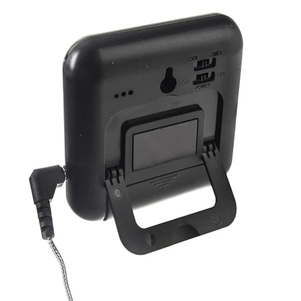 Digitalt køkkentermometer med sonde, display og timer