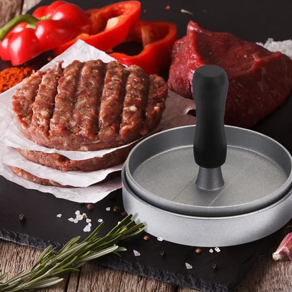 Hamburgerpresse for perfekte kjøttporsjoner