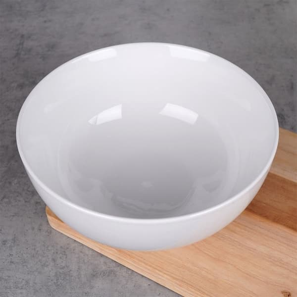 Stor skål i hvitt porselen - 1,6 liter