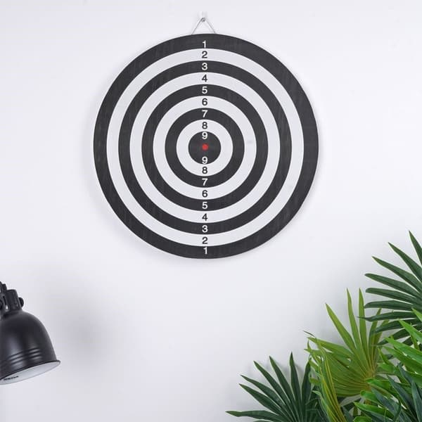 Kaksipuolinen tikkataulu ja tikkataulu, halkaisija 42 cm