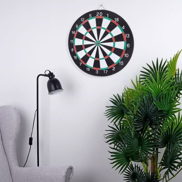 Kaksipuolinen tikkataulu ja tikkataulu, halkaisija 42 cm
