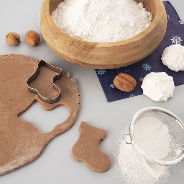 Pepparkaksform julstrumpa rostfritt stål diskmaskinsäker